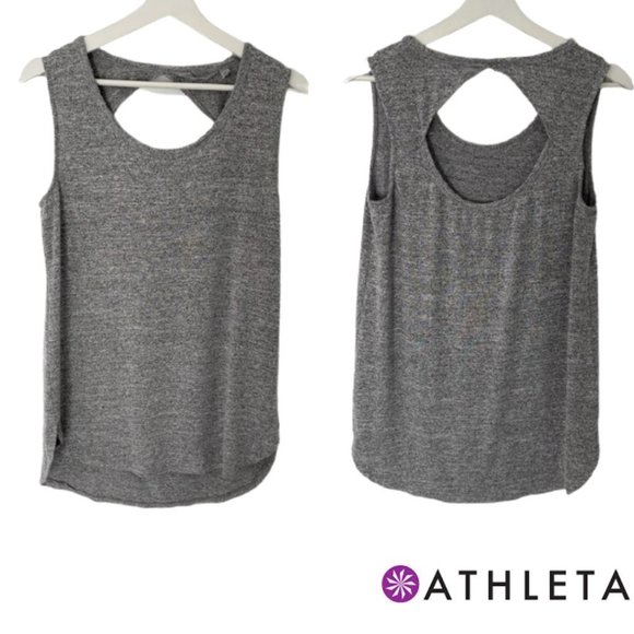 Athleta Tops - Athleta Grey Knit Tank Top